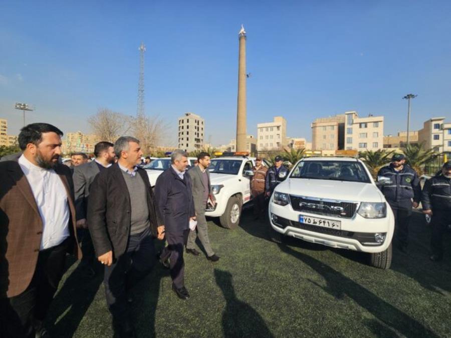 رونمایی از ناوگان جدید شرکت شهربان و حریم‌بان